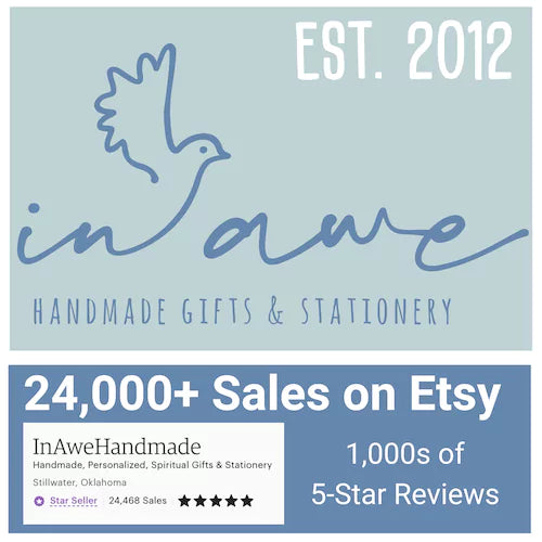 We have over 24,000 sales on Etsy and thousands of 5-star reviews.