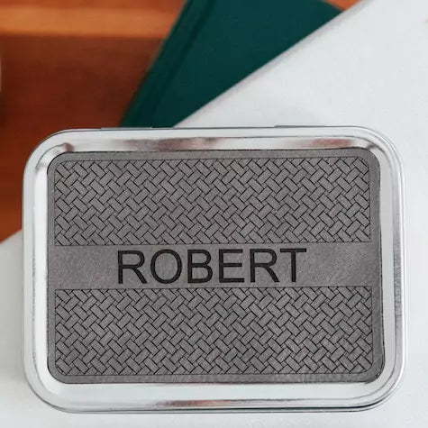 Truth Tin - Basketweave - inAWE Handmade Gifts, Personalized Gifts, Spiritual Gifts