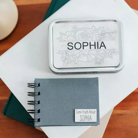 Truth Tin - Basketweave - inAWE Handmade Gifts, Personalized Gifts, Spiritual Gifts