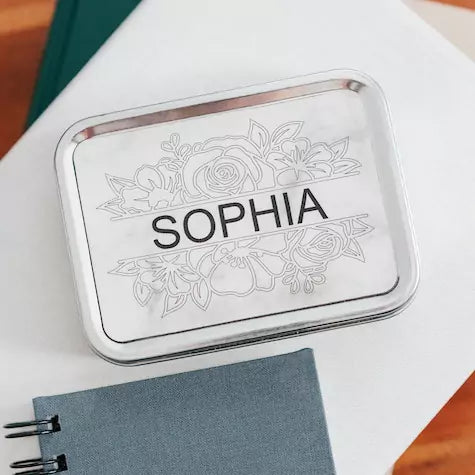 Truth Tin - Basketweave - inAWE Handmade Gifts, Personalized Gifts, Spiritual Gifts