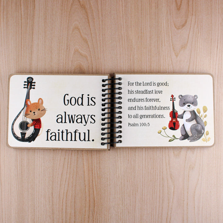 Musical Animal Christian Book for Kids – 7 Promises of God with Bible Verses – Best Christian Gift - inAWE Handmade Gifts, Personalized Gifts, Spiritual Gifts