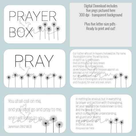 Creative Christian Activities: Printable Prayer Box Project for All Ages - inAWE Handmade Gifts, Personalized Gifts, Spiritual Gifts