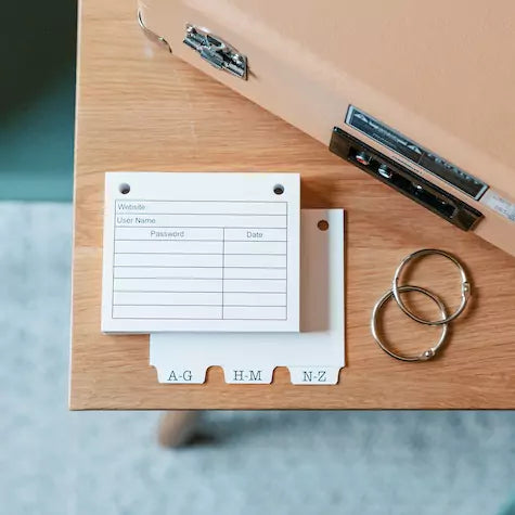 Refillable Password Book Accessories - inAWE Handmade Gifts, Personalized Gifts, Spiritual Gifts