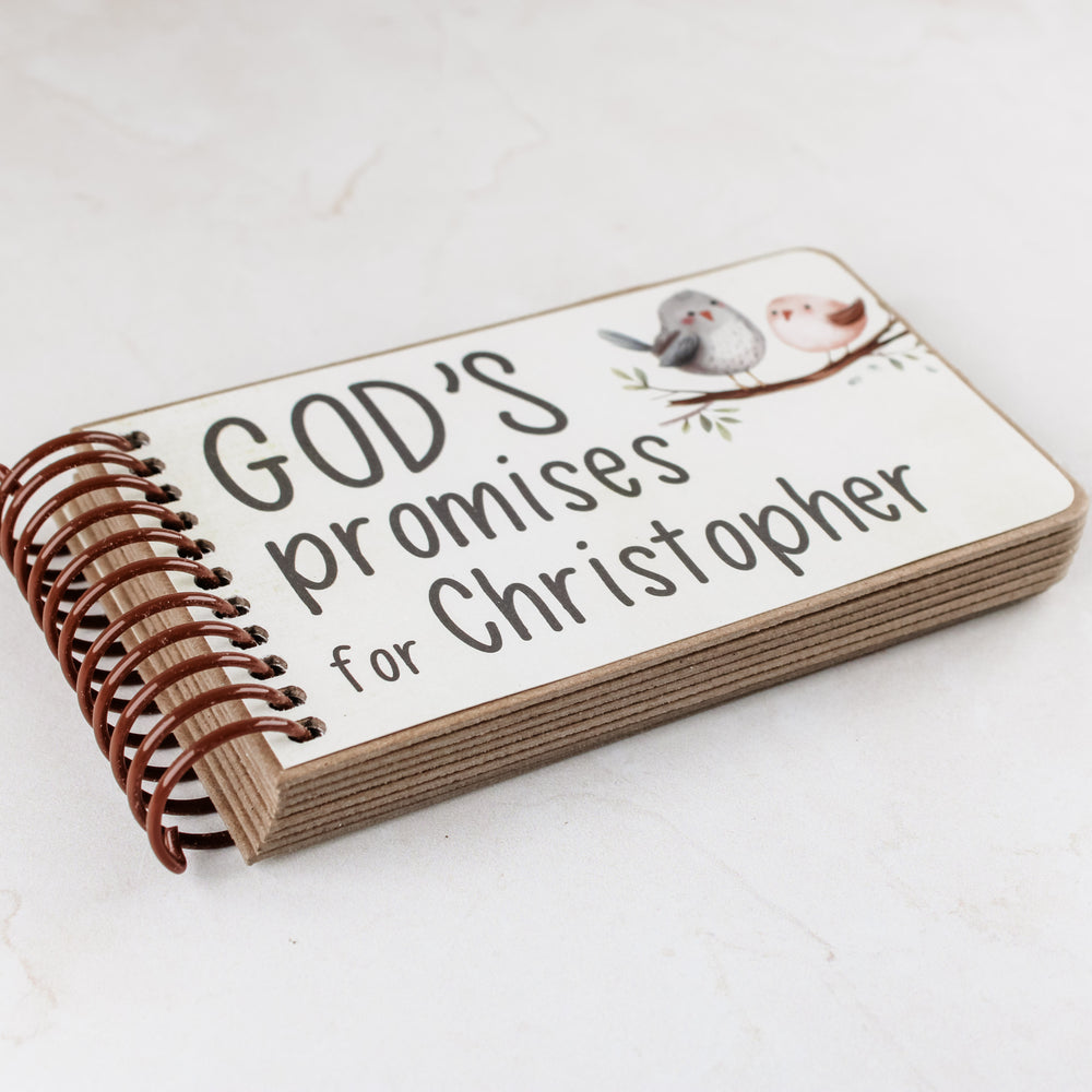 Personalized baby gift - 7 promises of God with Bible verses for kids.