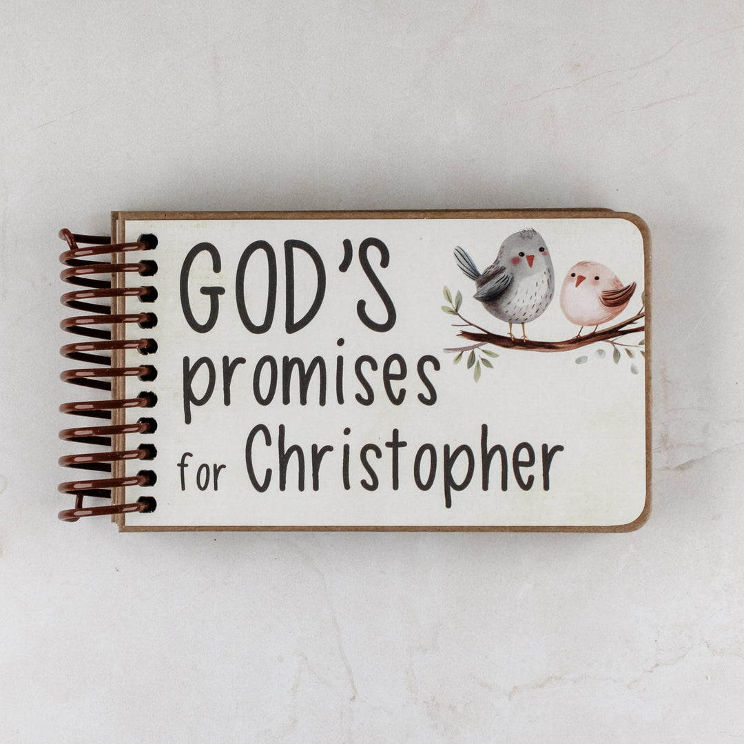 Personalized baby gift - 7 promises of God with Bible verses for kids.