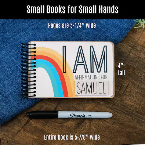 Personalized kids book with I AM affirmation words - inAWE Handmade Gifts, Personalized Gifts, Spiritual Gifts