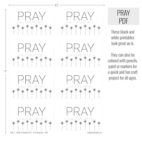 Creative Christian Activities: Printable Prayer Box Project for All Ages - inAWE Handmade Gifts, Personalized Gifts, Spiritual Gifts