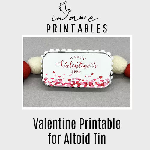 DIY Saint Valentine Treats for School - Printable Altoid Tin Craft Kit –  inAWE