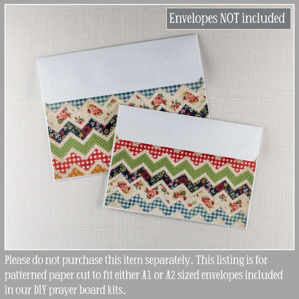 Coordinating Envelope Covers – Add-On for DIY Prayer Board Kits.