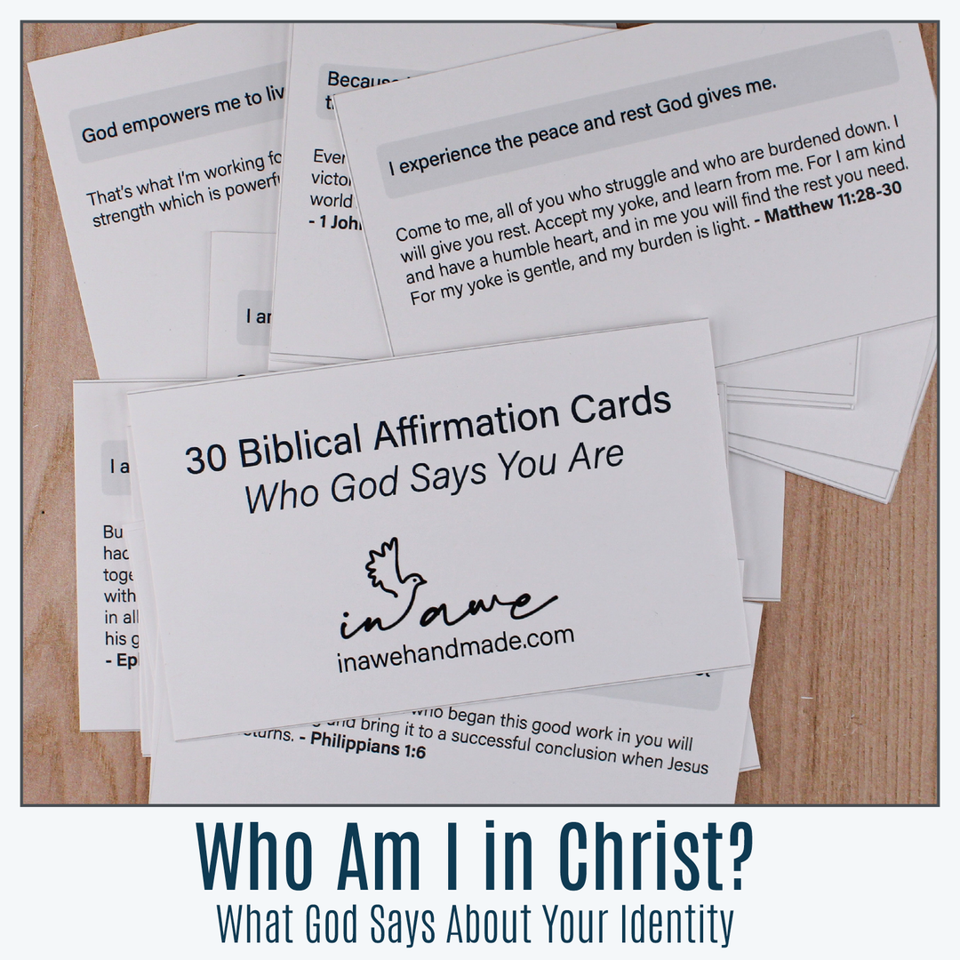 30 biblical affirmation cards - who God says you are - free printable