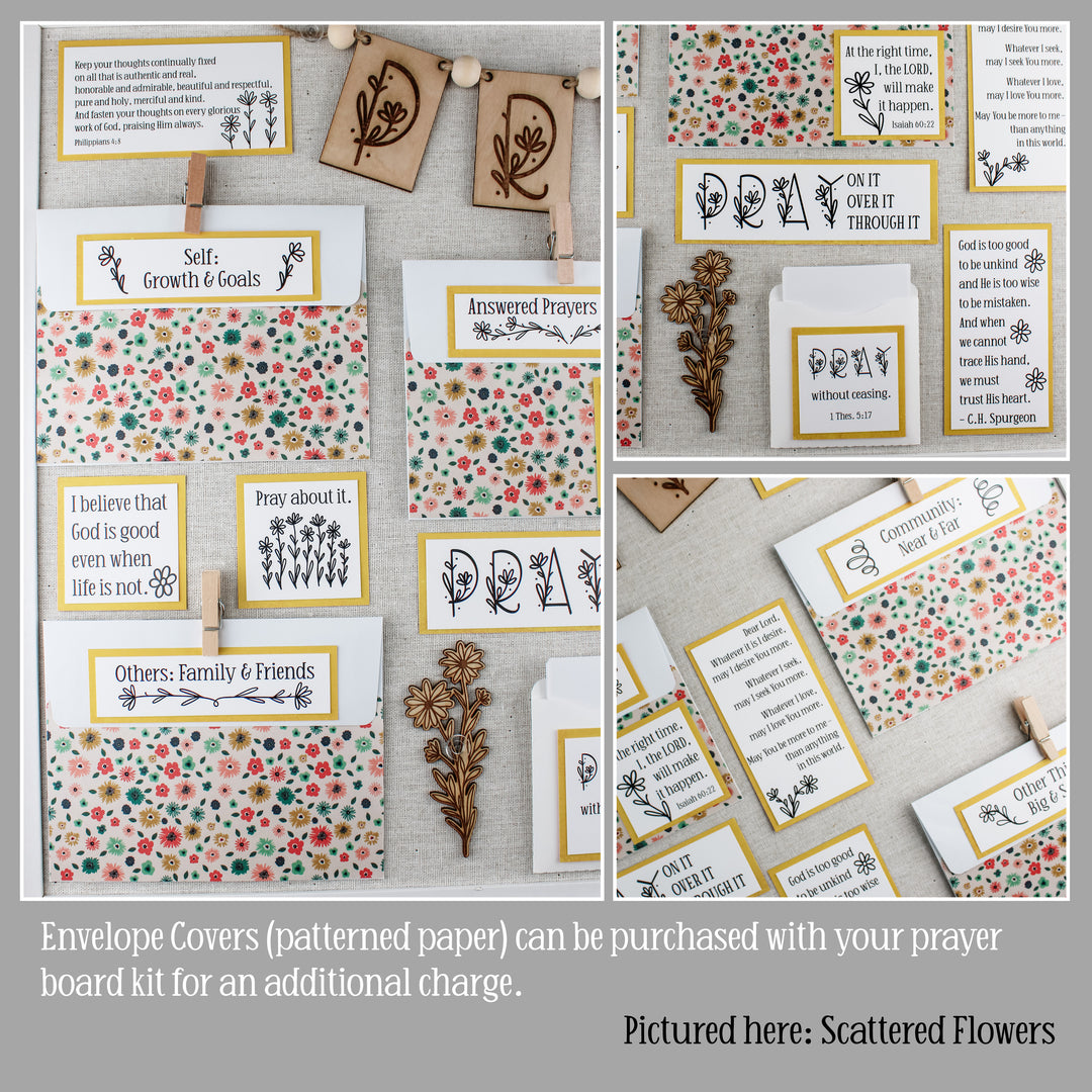 Daisy Prayer Board Kit – Christian Art for Prayer Boards & Prayer Closet Ideas - inAWE Handmade Gifts, Personalized Gifts, Spiritual Gifts 