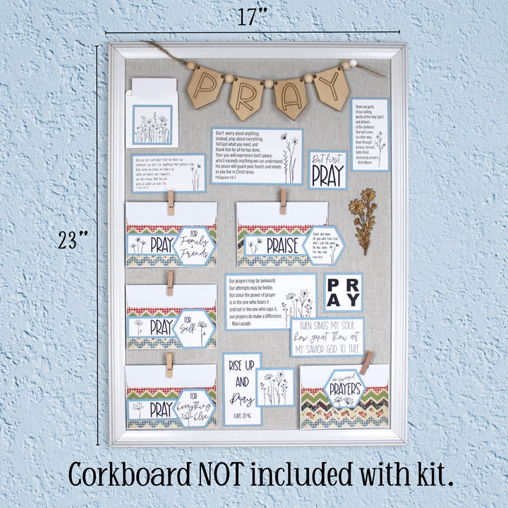DIY Prayer Board Kit – Create Inspiring Prayer Boards at Home | Wildflowers Style - inAWE Handmade Gifts, Personalized Gifts, Spiritual Gifts 
