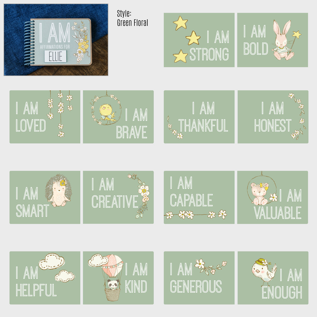 I AM Affirmations Book 📖 Toddler Stocking Stuffers with Personalized Touch