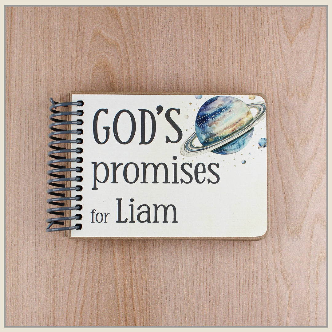 4x6 Space Explorers God’s Promises book for Christian baby gifts.