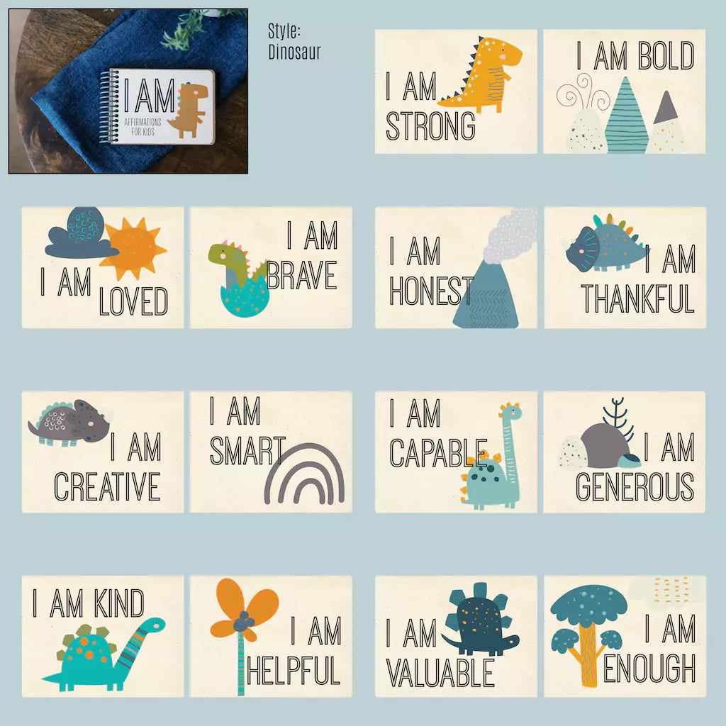 Affirmations Board Book for Kids: 'I AM' Affirmations to Create Confidence and Positive Thoughts - inAWE Handmade Gifts, Personalized Gifts, Spiritual Gifts 