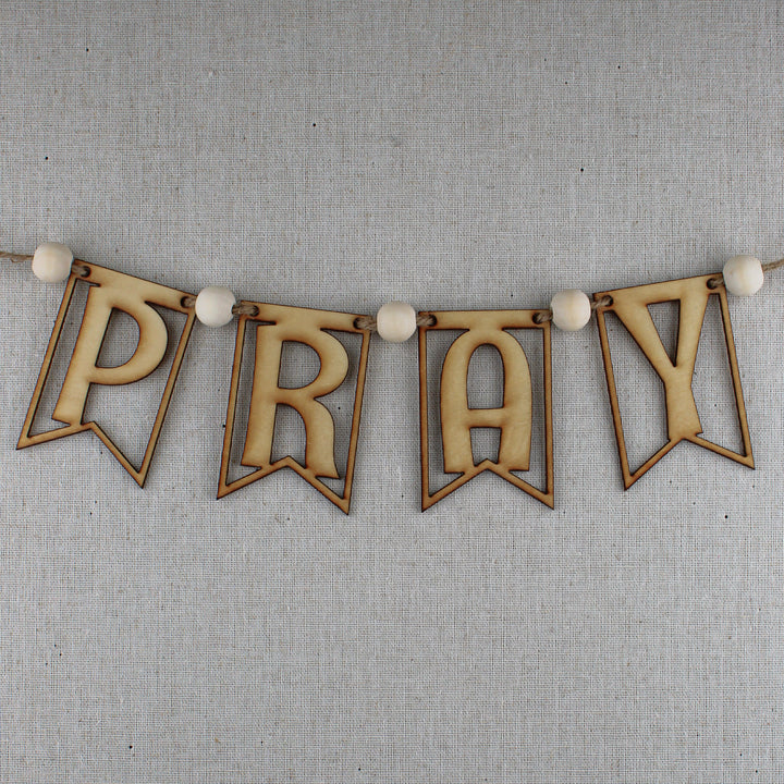 Prayer Board Banner Kit – PRAY or AMEN Wood Banner for Prayer Wall, Prayer Room Decor, Prayer Closet Ideas - inAWE Handmade Gifts, Personalized Gifts, Spiritual Gifts 