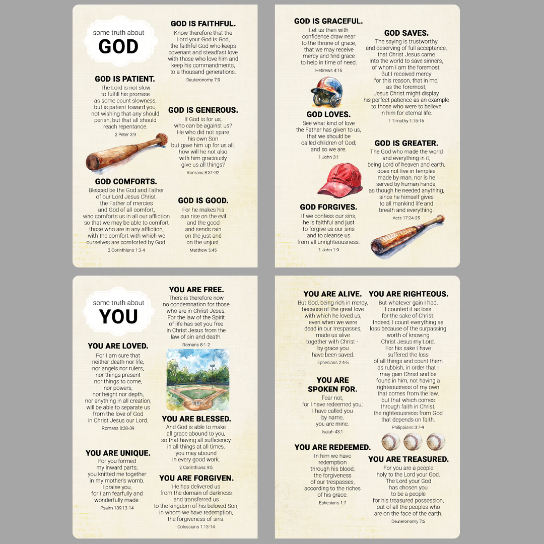 Christian Books for Teens - Baseball Gifts for Boys - Personalized Book