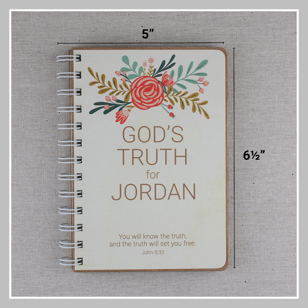 Christian Teen Girl Books - Personalized Cover with 40+ Bible Verses - inAWE Handmade Gifts, Personalized Gifts, Spiritual Gifts 