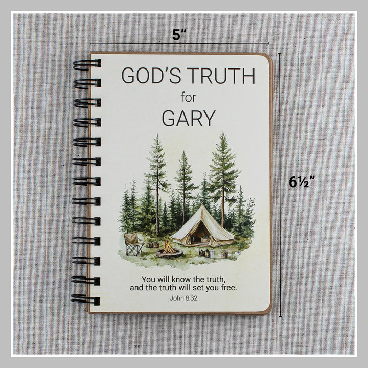 Christian Gifts for Fathers Day | Personalized Outdoors Book of Truth