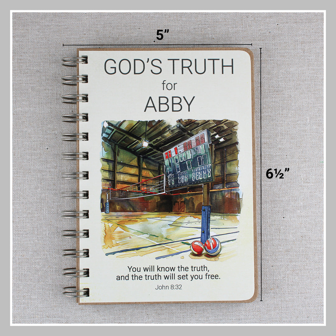 Volleyball Coach Gift Ideas | Personalized Volleyball Book of Truth