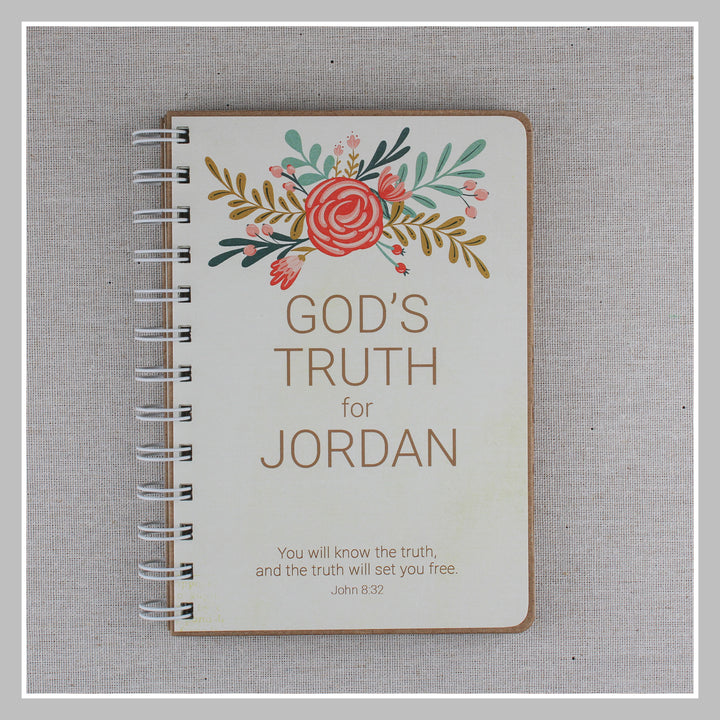 Christian Teen Girl Books - Personalized Cover with 40+ Bible Verses - inAWE Handmade Gifts, Personalized Gifts, Spiritual Gifts 