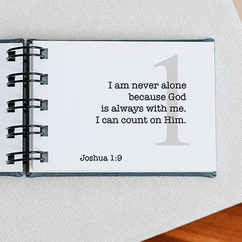 Christian Affirmations Book - Book Cloth Cover - inAWE Handmade Gifts, Personalized Gifts, Spiritual Gifts 