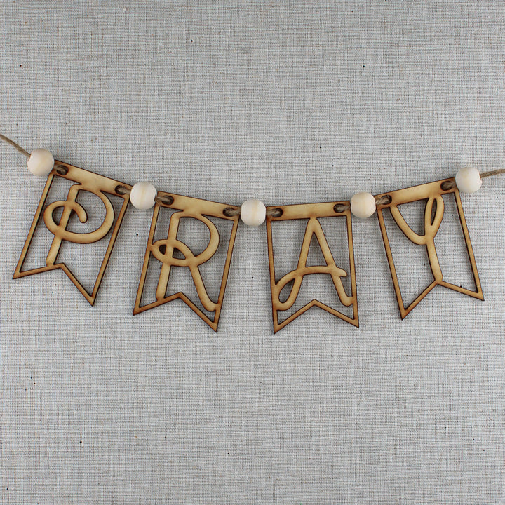 DIY Prayer Board Banner Kit – PRAY or AMEN Banner for Prayer Corner, Prayer Wall Ideas, Prayer Room Decor - inAWE Handmade Gifts, Personalized Gifts, Spiritual Gifts 