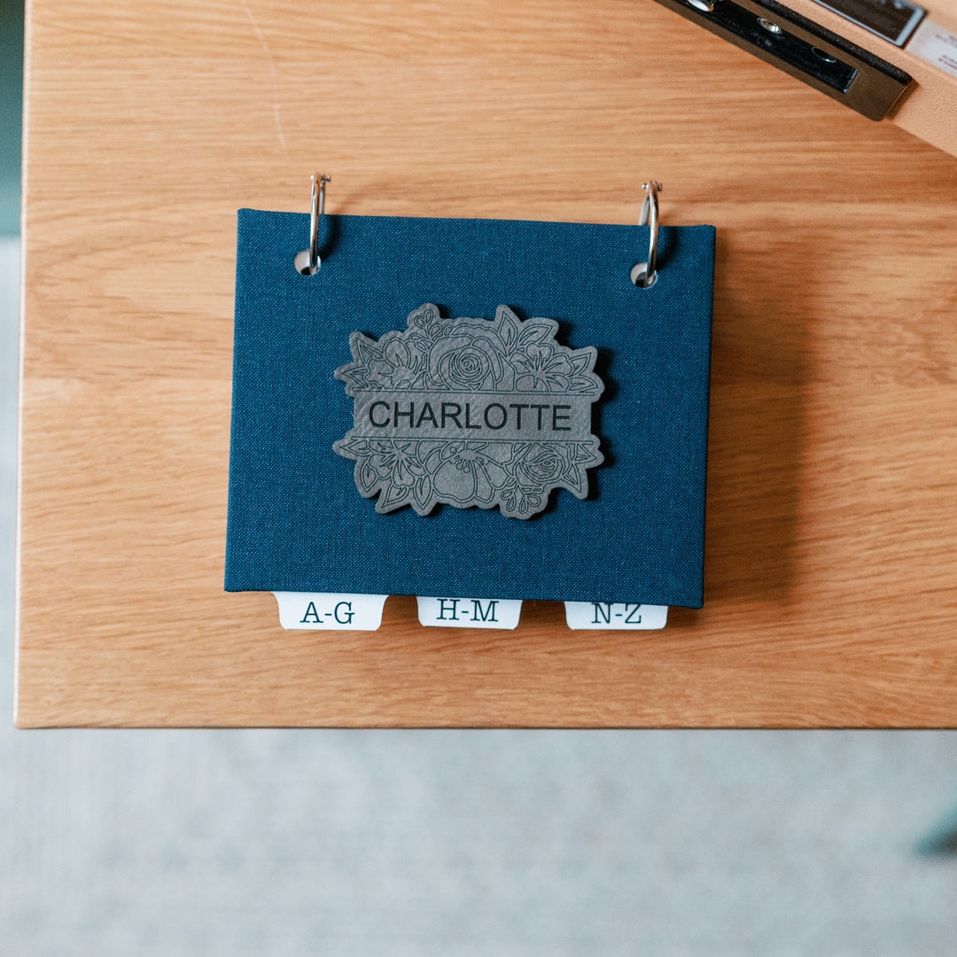 Personalized Password Book with Refillable Pages | Handcrafted in USA - inAWE Handmade Gifts, Personalized Gifts, Spiritual Gifts 