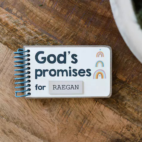 Baby Personalized Gift - Unique Handcrafted Book Filled with God's Promises  and Bible Verses