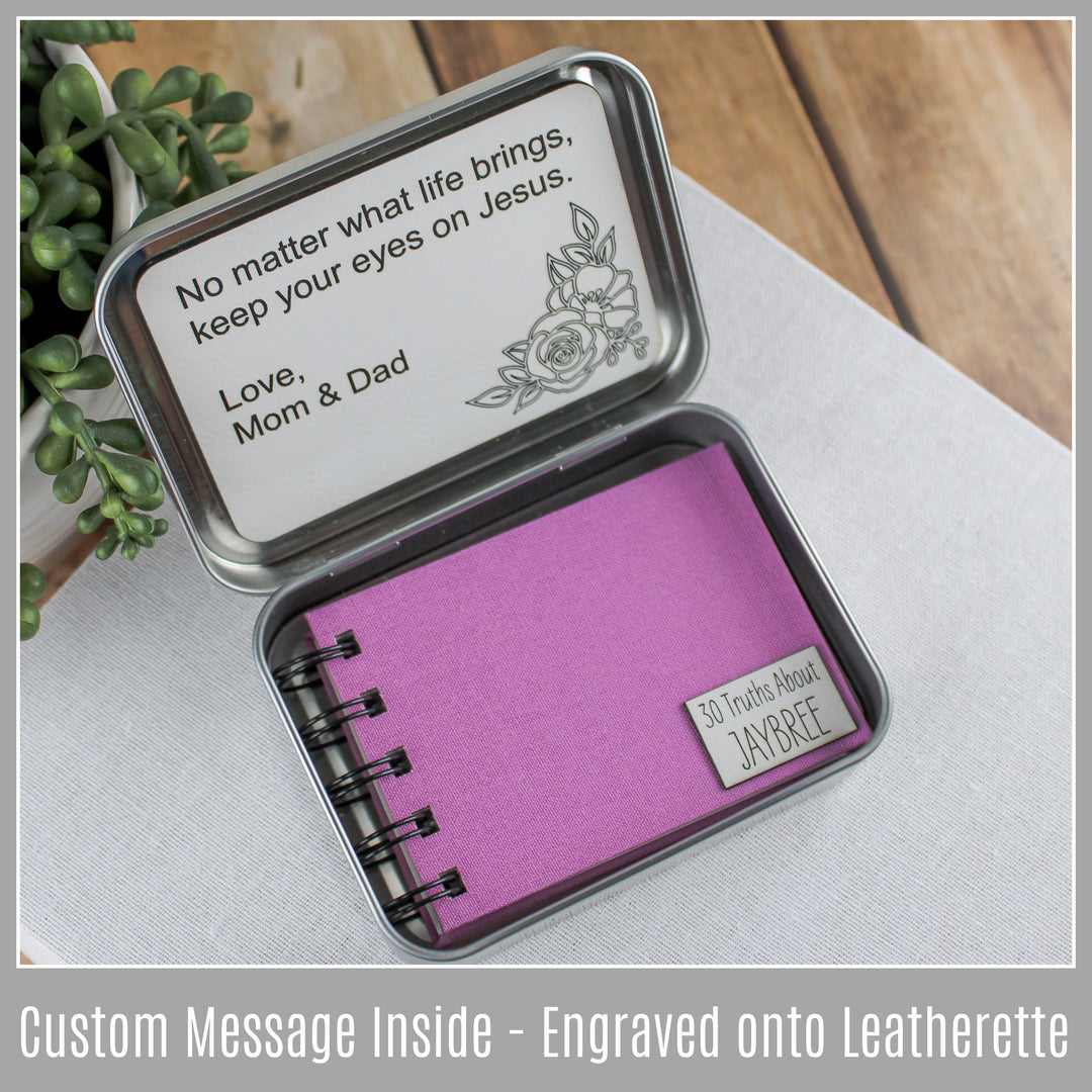 Personalized Goddaughter Graduation Gift Set | Truth Tin  and Christian Affirmation Book - inAWE Handmade Gifts, Personalized Gifts, Spiritual Gifts 