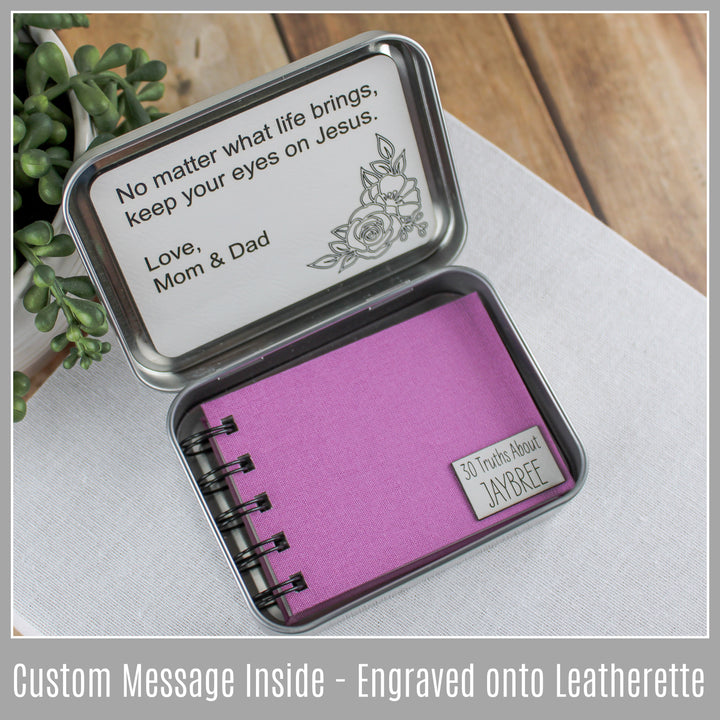Personalized Goddaughter Graduation Gift Set | Truth Tin  and Christian Affirmation Book - inAWE Handmade Gifts, Personalized Gifts, Spiritual Gifts 
