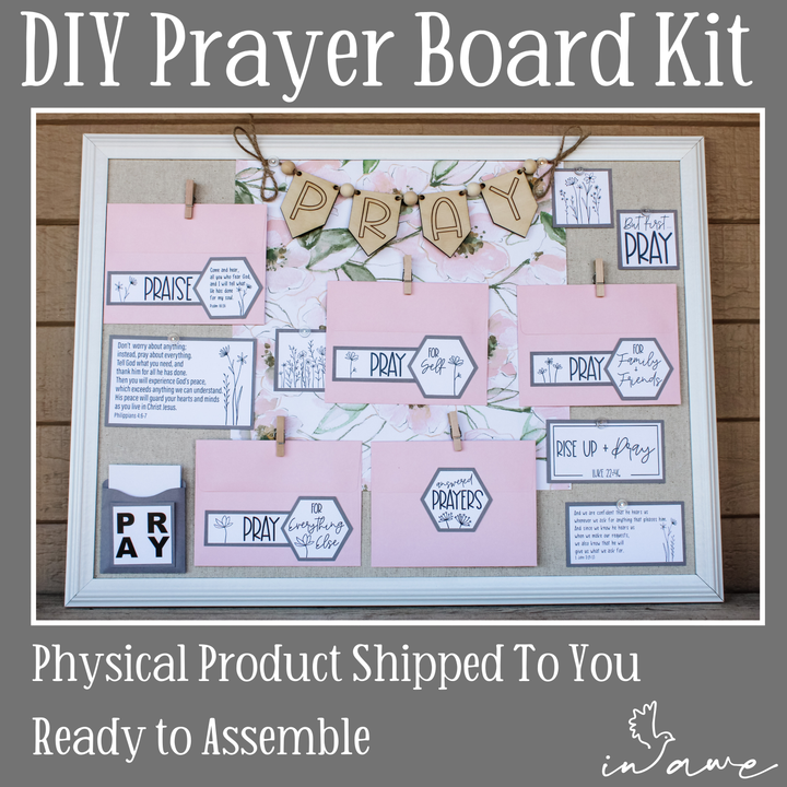 DIY Prayer Board Kit - Create Your Own Prayer Board - Wildflowers