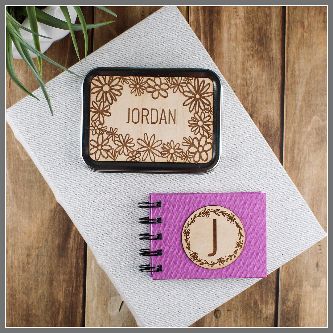 Christian Affirmation Gift with Personalized Wood Cover – Positive Affirmations for Christians - inAWE Handmade Gifts, Personalized Gifts, Spiritual Gifts 