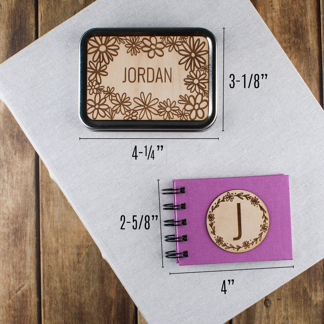 Christian Affirmation Gift with Personalized Wood Cover – Positive Affirmations for Christians - inAWE Handmade Gifts, Personalized Gifts, Spiritual Gifts 
