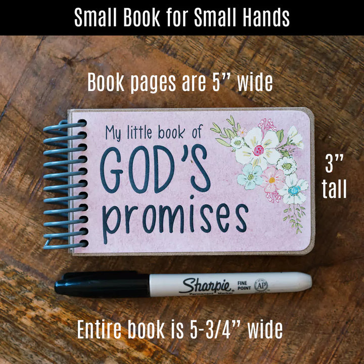 God's Promises Pink Board Book - 1st Birthday Gift - inAWE Handmade Gifts, Personalized Gifts, Spiritual Gifts 