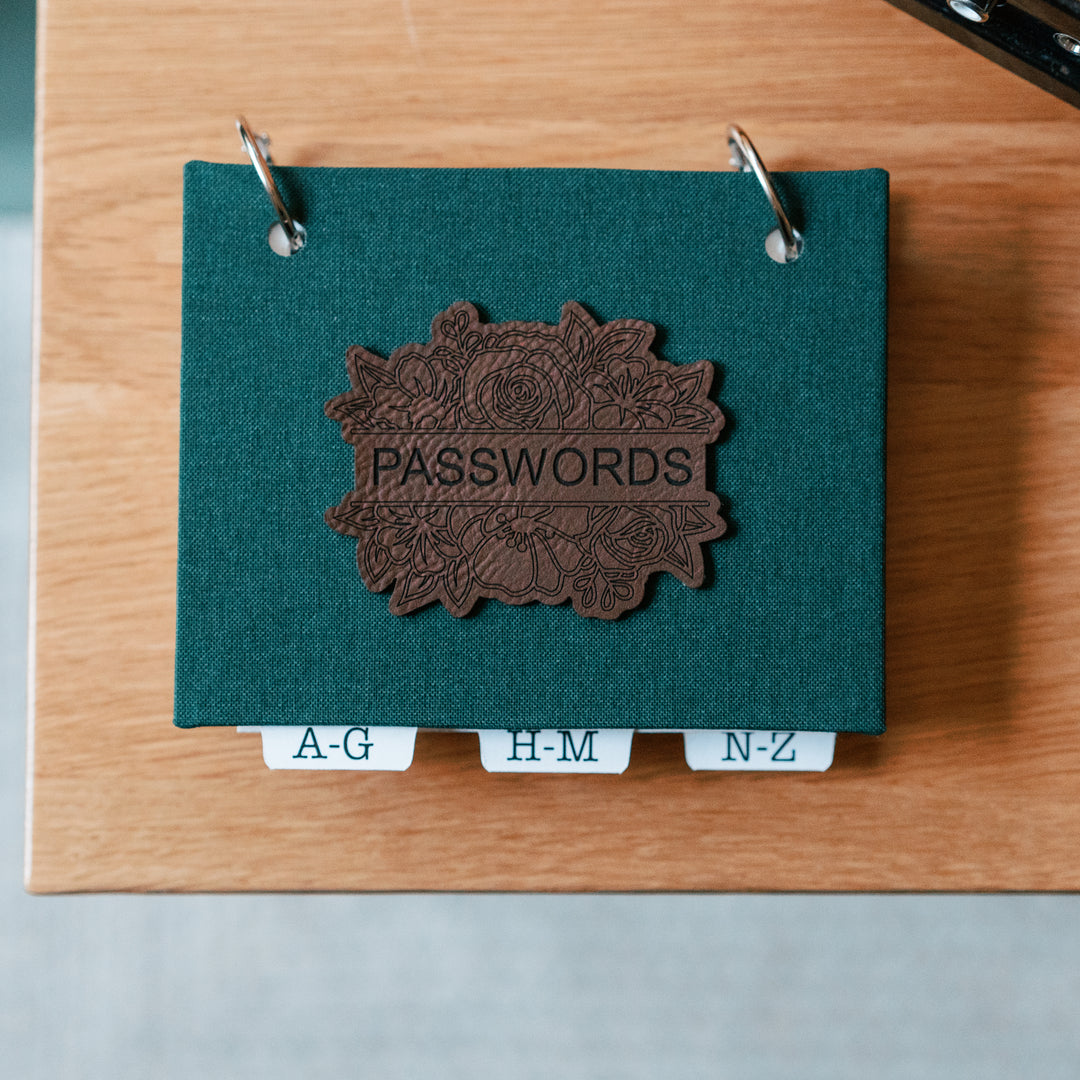 Internet Password Book | Easy to Alphabetize, Refill Pages Available - inAWE Handmade Gifts, Personalized Gifts, Spiritual Gifts 