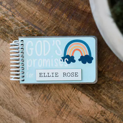 God's Promises Blue Bird Board Book - Baby's First Birthday Gift Ideas - inAWE Handmade Gifts, Personalized Gifts, Spiritual Gifts 
