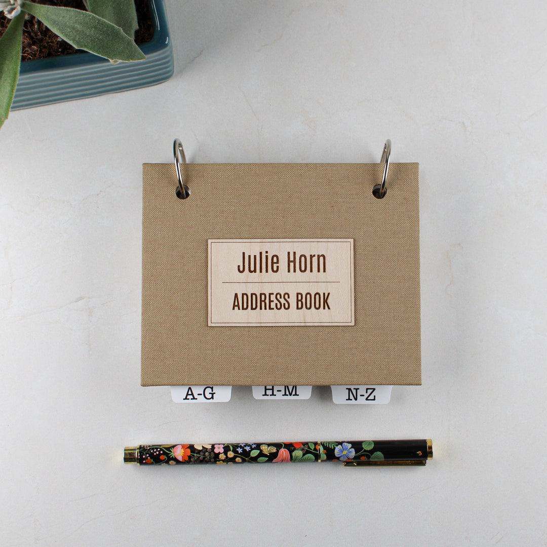 Address Book Small Design | Personalized with Alpha Tabs