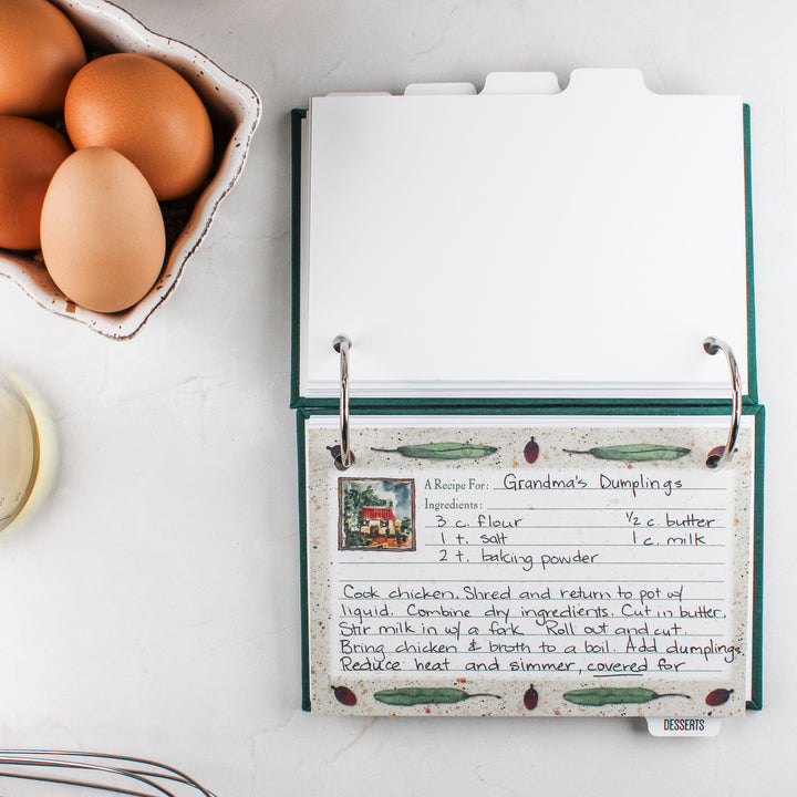 Personalized Recipe Book | Custom Cookbook with Alpha Tabs