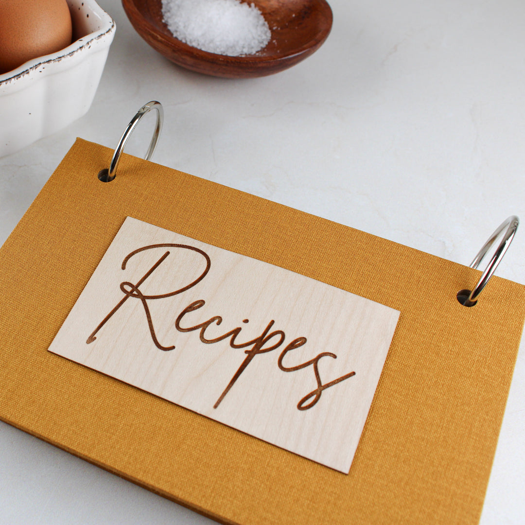 Handcrafted Recipe Binders by inAWE Handmade