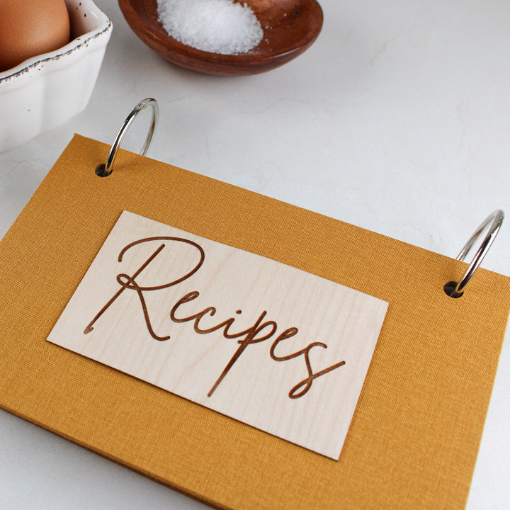 Handcrafted Recipe Binders by inAWE Handmade