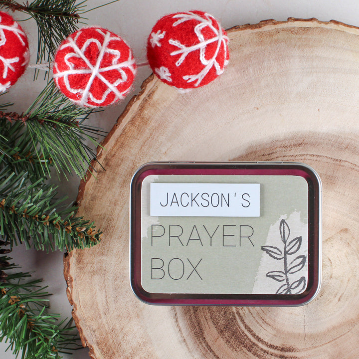 Personalized Prayer Box - Stocking Stuffer Ideas for Christian Teenagers