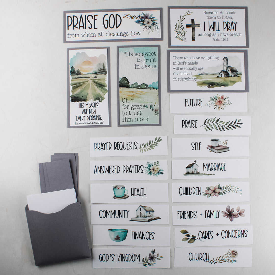 Prayer Board Kit with Envelopes - Church Hymns