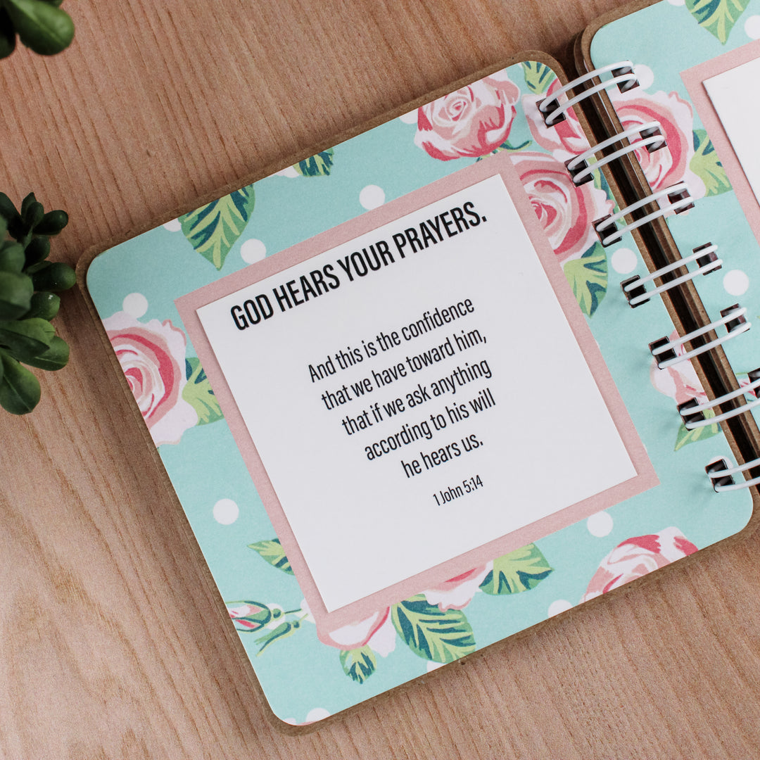 Bible Verse Book with Printed Title - Pink Chic