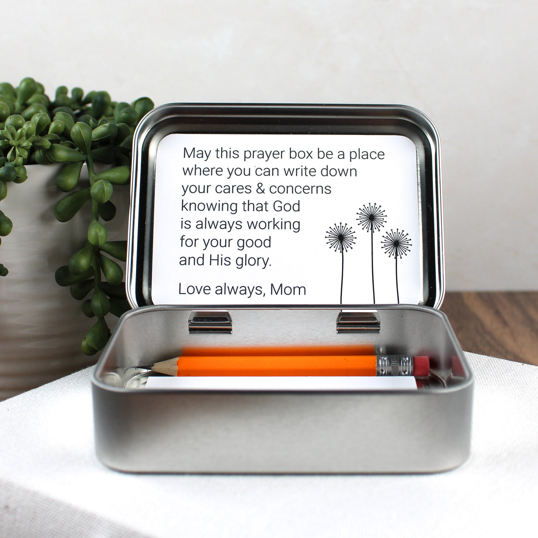 Gifts for Christian Friends - Personalized Prayer Tin