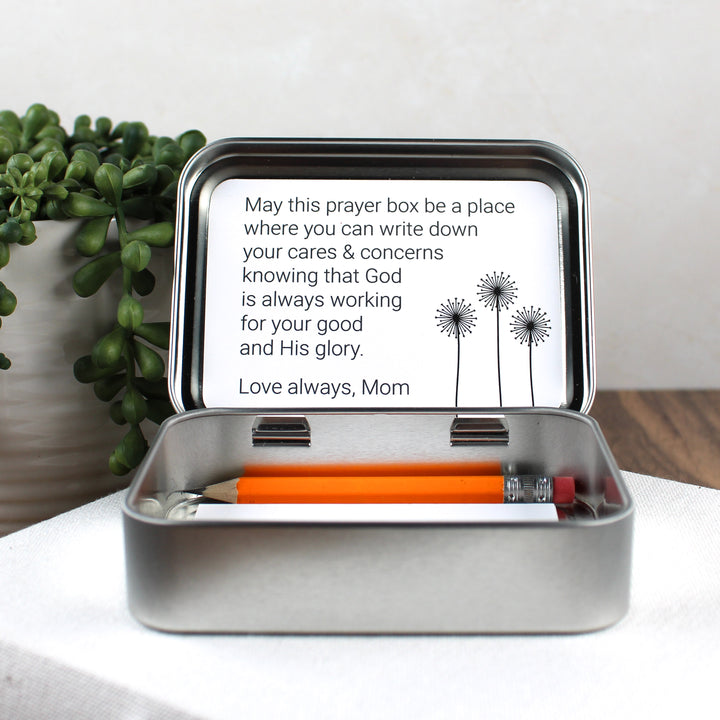 Gifts for Christian Friends - Personalized Prayer Tin