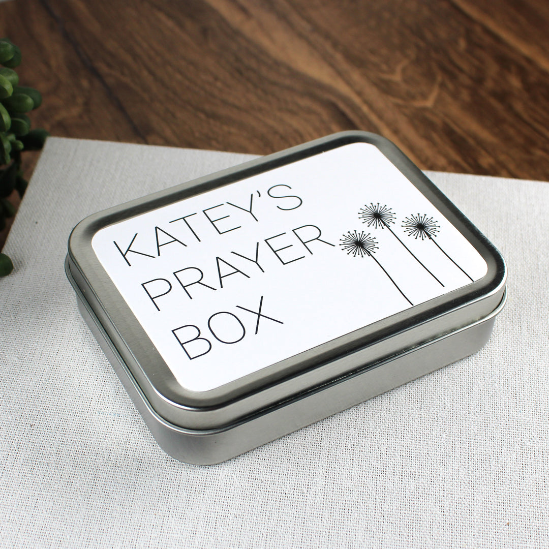 Gifts for Christian Friends - Personalized Prayer Tin