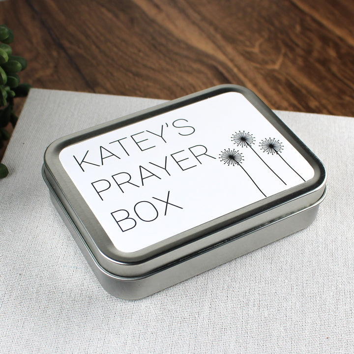 Gifts for Christian Friends - Personalized Prayer Tin