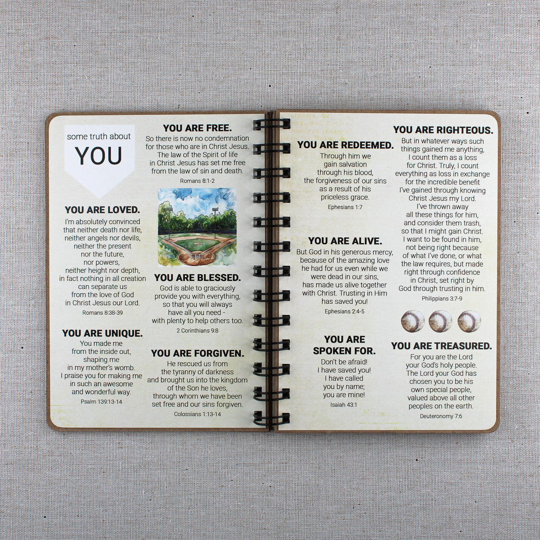 Christian Books for Teens - Baseball Gifts for Boys - Personalized Book - inAWE Handmade Gifts, Personalized Gifts, Spiritual Gifts 