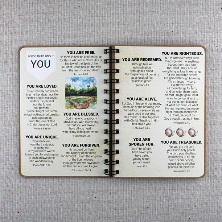 Christian Books for Teens - Baseball Gifts for Boys - Personalized Book - inAWE Handmade Gifts, Personalized Gifts, Spiritual Gifts 